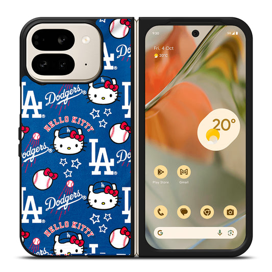 LA DODGERS HELLO KITTY PATTERN Google Pixel 9 Pro Fold Case Cover