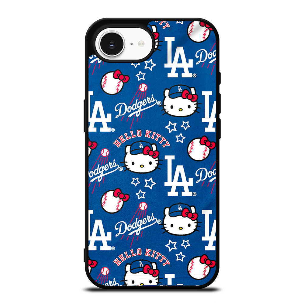 LA DODGERS HELLO KITTY PATTERN iPhone 16e Case Cover