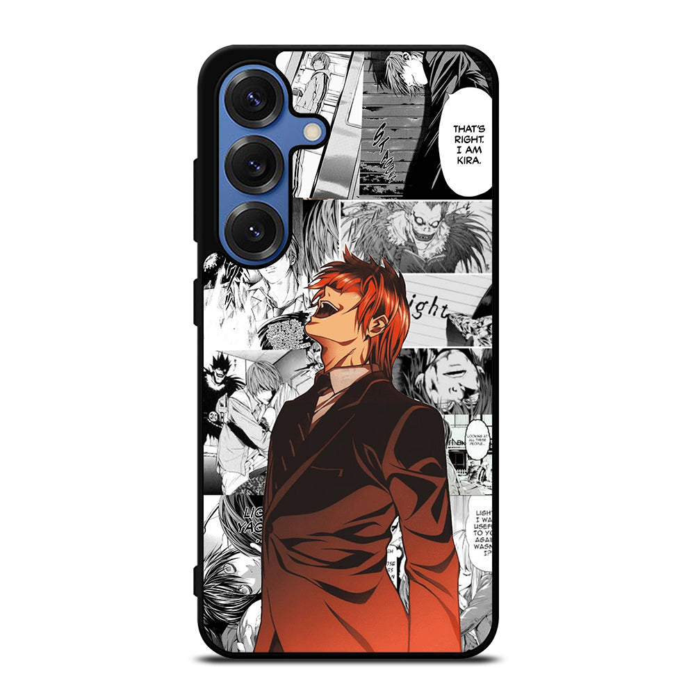 LIGHT YAGAMI DEATH NOTE COMIC Samsung Galaxy S25 Case Cover