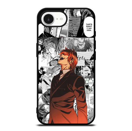 LIGHT YAGAMI DEATH NOTE COMIC iPhone 16e Case Cover