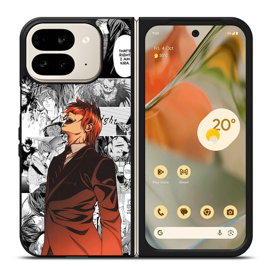 LIGHT YAGAMI DEATH NOTE COMIC Google Pixel 9 Pro Fold Case Cover