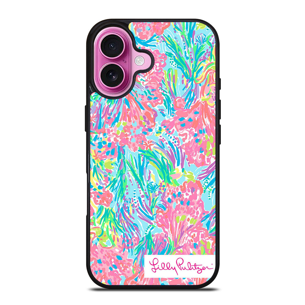 LILLY PULITZER PALM BEACH CORAL iPhone 16 Plus Case Cover
