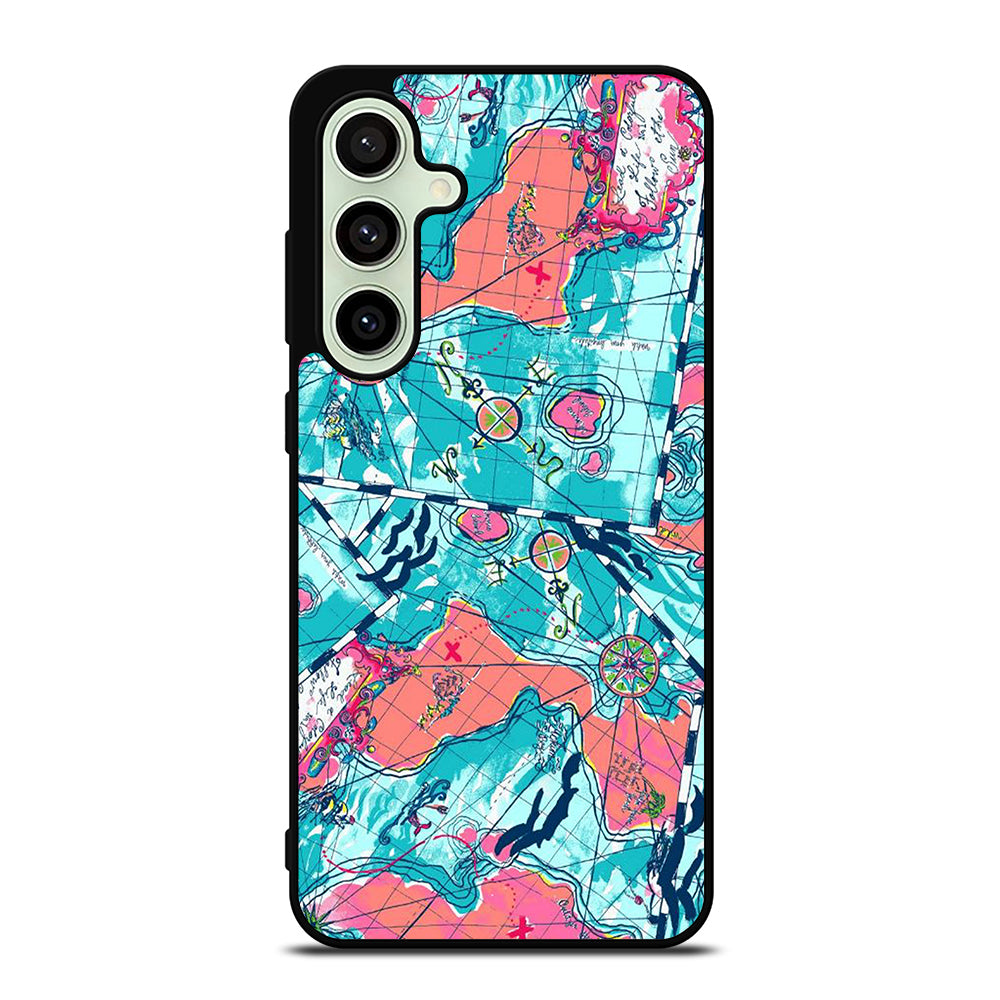 LILLY PULITZER WORLD MAPS Samsung Galaxy S24 FE Case Cover