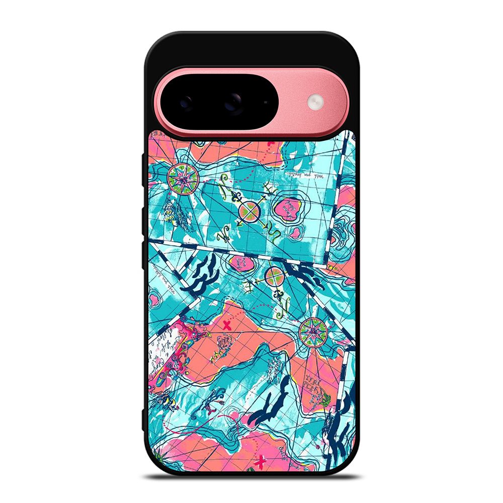 LILLY PULITZER WORLD MAPS Google Pixel 9 Case Cover