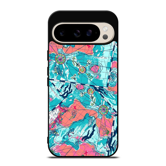 LILLY PULITZER WORLD MAPS Google Pixel 9 Pro Case Cover