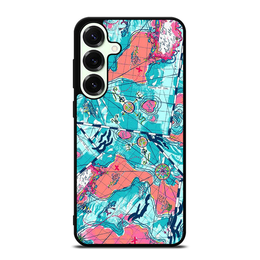 LILLY PULITZER WORLD MAPS Samsung Galaxy S25 Plus Case Cover