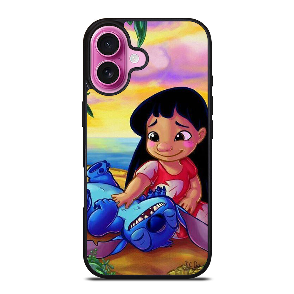 LILO AND STITCH ART iPhone 16 Plus Case Cover