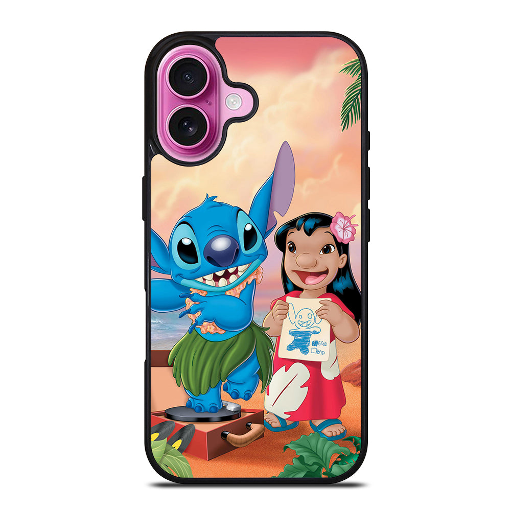 LILO AND STITCH CARTOON iPhone 16 Plus Case Cover