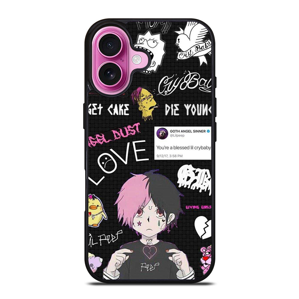 LIL PEEP RAPPER CARTOON iPhone 16 Plus Case Cover