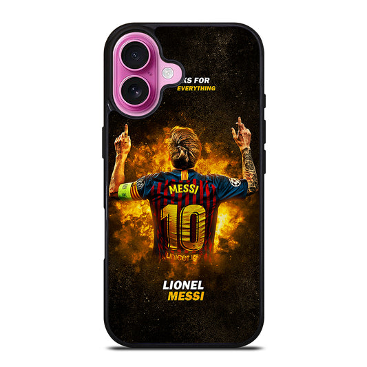 LIONEL MESSI 10 FCB 1 iPhone 16 Plus Case Cover