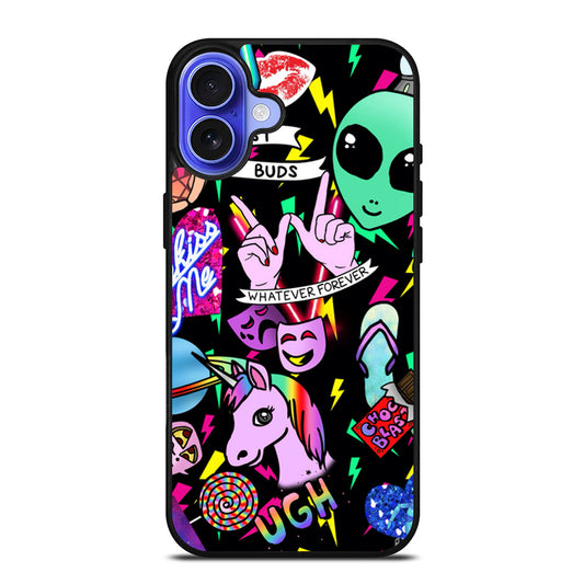 LISA FRANK COLLAGE iPhone 16 Case Cover