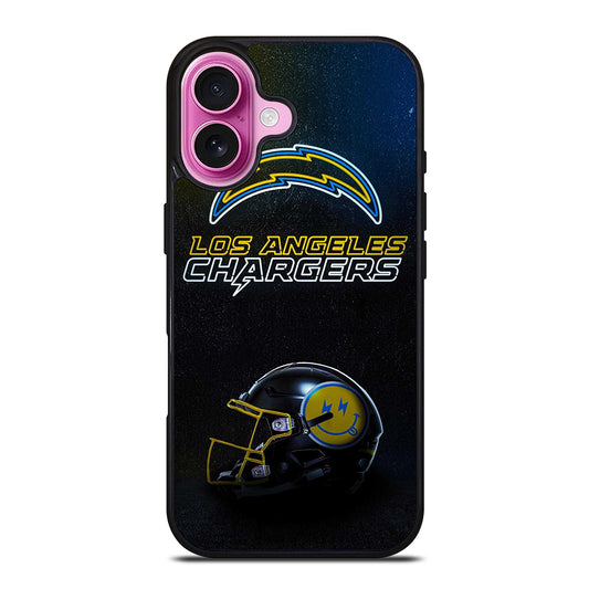 LOS ANGELES CHARGERS FOOTBALL HELMET iPhone 16 Plus Case Cover