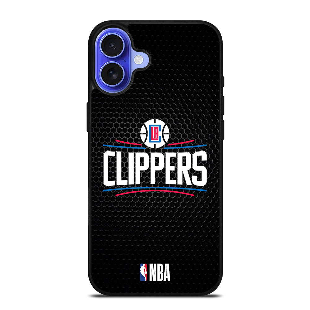 LOS ANGELES CLIPPERS METAL LOGO iPhone 16 Case Cover