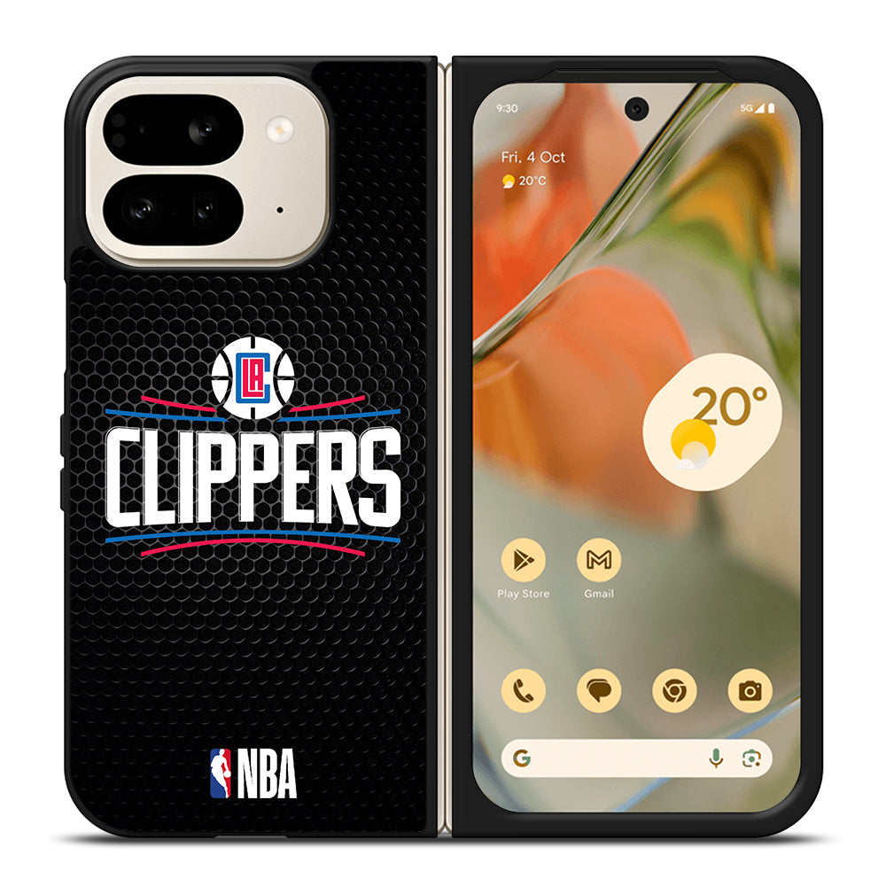 LOS ANGELES CLIPPERS METAL LOGO Google Pixel 9 Pro Fold Case Cover