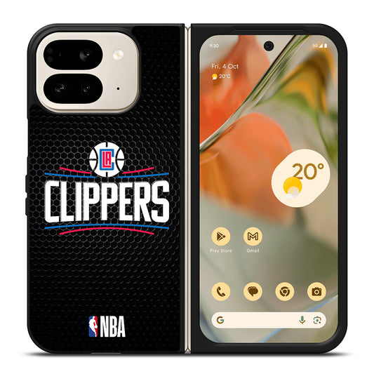 LOS ANGELES CLIPPERS METAL LOGO Google Pixel 9 Pro Fold Case Cover