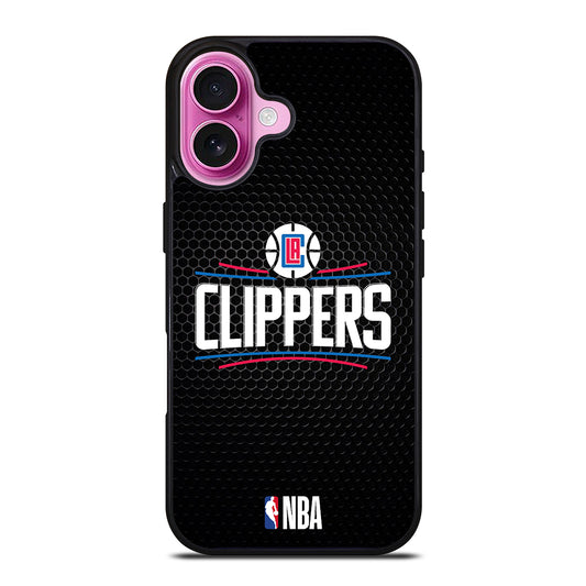 LOS ANGELES CLIPPERS METAL LOGO iPhone 16 Plus Case Cover