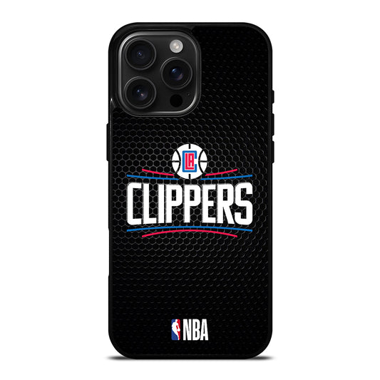LOS ANGELES CLIPPERS METAL LOGO iPhone 16 Pro Max Case Cover
