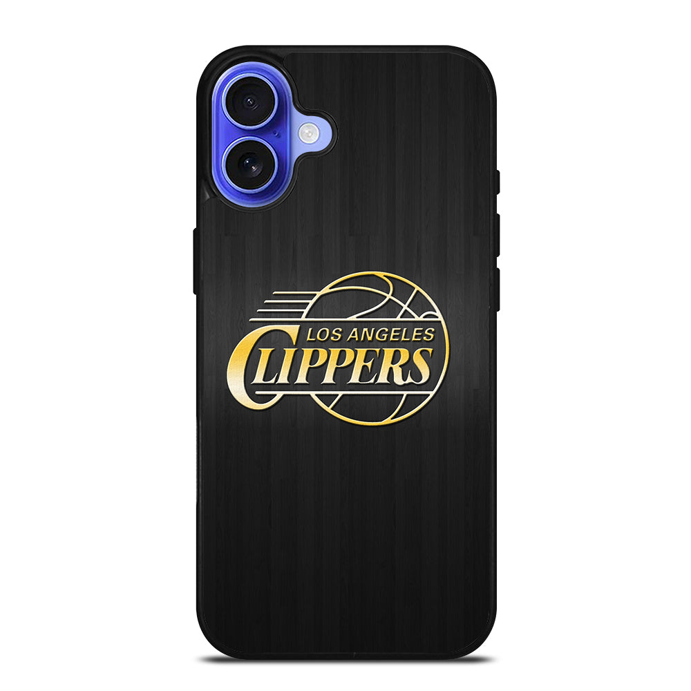 LOS ANGELES CLIPPERS WOODEN GOLD iPhone 16 Case Cover