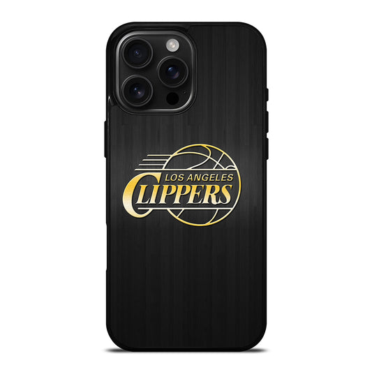 LOS ANGELES CLIPPERS WOODEN GOLD iPhone 16 Pro Max Case Cover