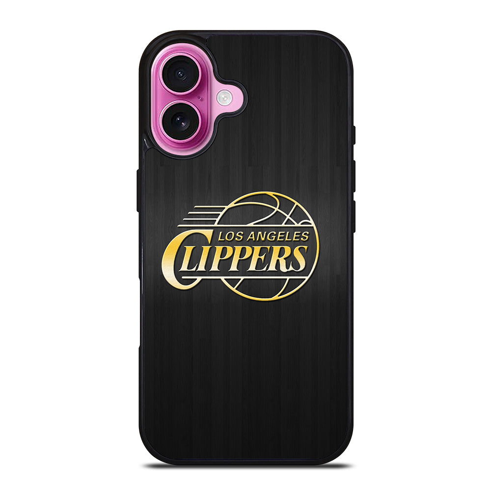 LOS ANGELES CLIPPERS WOODEN GOLD iPhone 16 Plus Case Cover