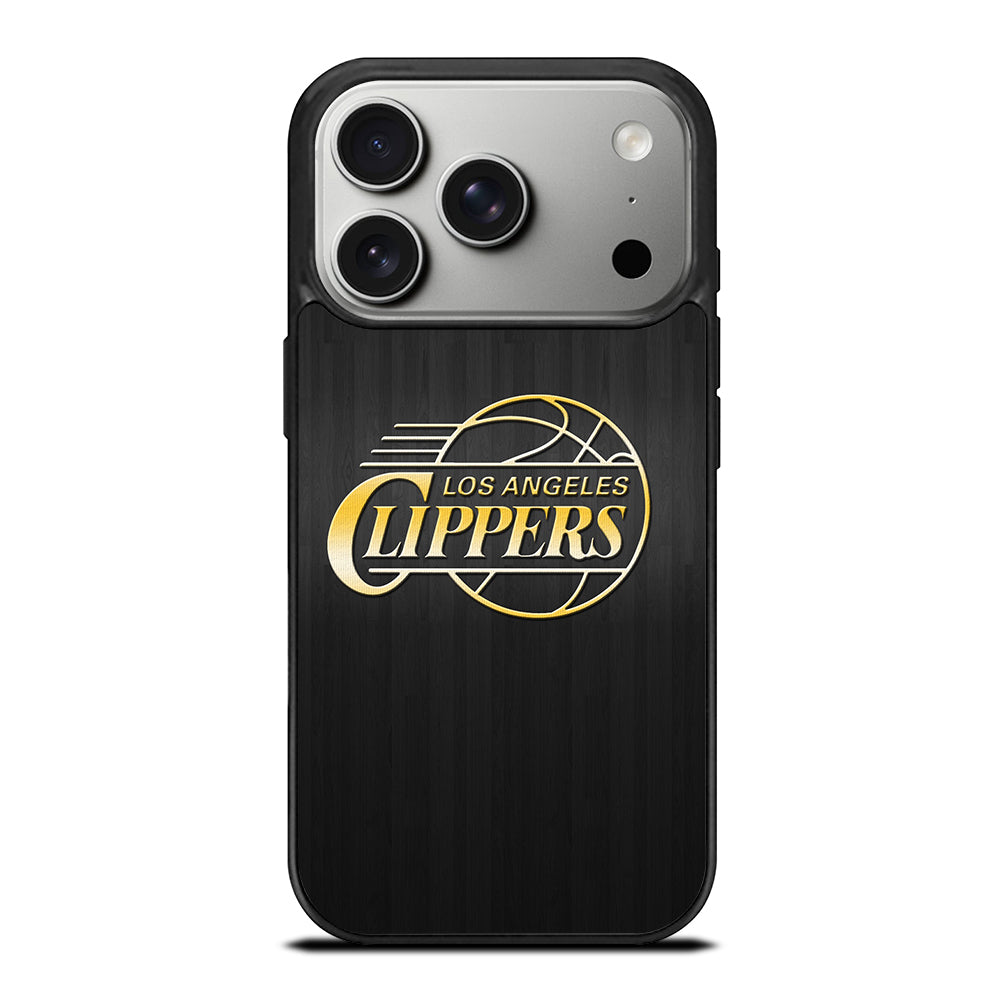 LOS ANGELES CLIPPERS WOODEN GOLD iPhone 17 Pro Case Cover