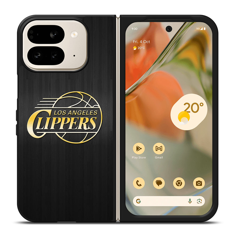 LOS ANGELES CLIPPERS WOODEN GOLD Google Pixel 9 Pro Fold Case Cover