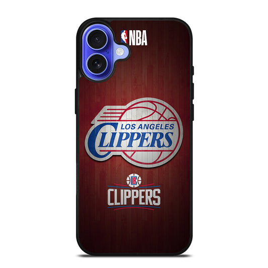 LOS ANGELES CLIPPERS WOODEN LOGO iPhone 16 Case Cover