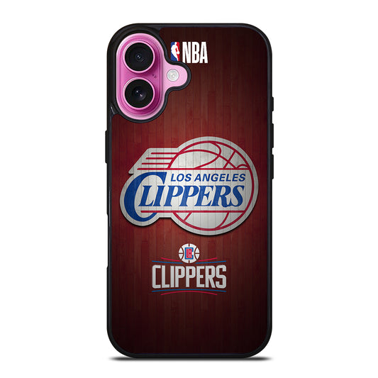 LOS ANGELES CLIPPERS WOODEN LOGO iPhone 16 Plus Case Cover