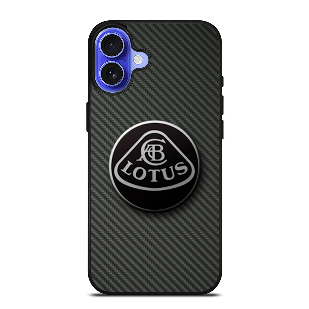 LOTUS CAR CARBON LOGO iPhone 16 Case Cover