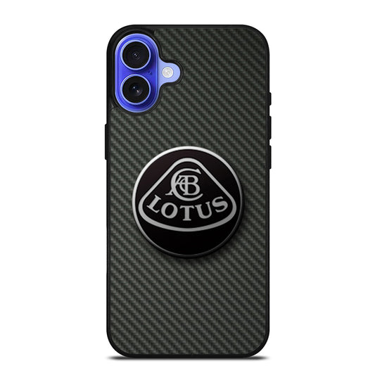 LOTUS CAR CARBON LOGO iPhone 16 Case Cover