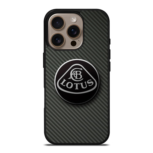 LOTUS CAR CARBON LOGO iPhone 16 Pro Case Cover