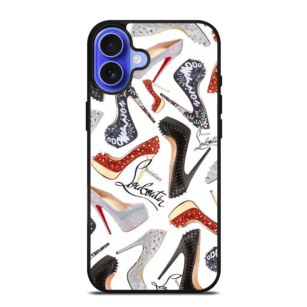 LOUBOUTIN LOGO PATTERN iPhone 16 Case Cover