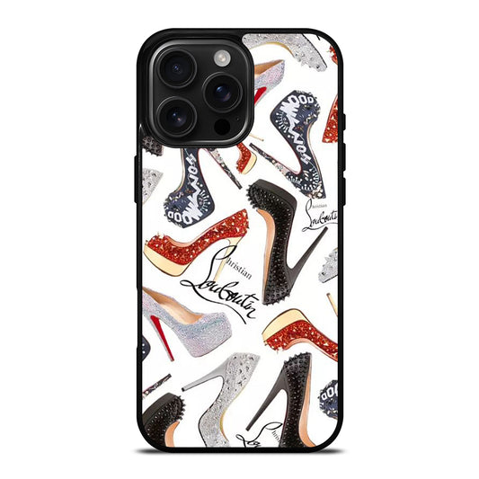 LOUBOUTIN LOGO PATTERN iPhone 16 Pro Max Case Cover
