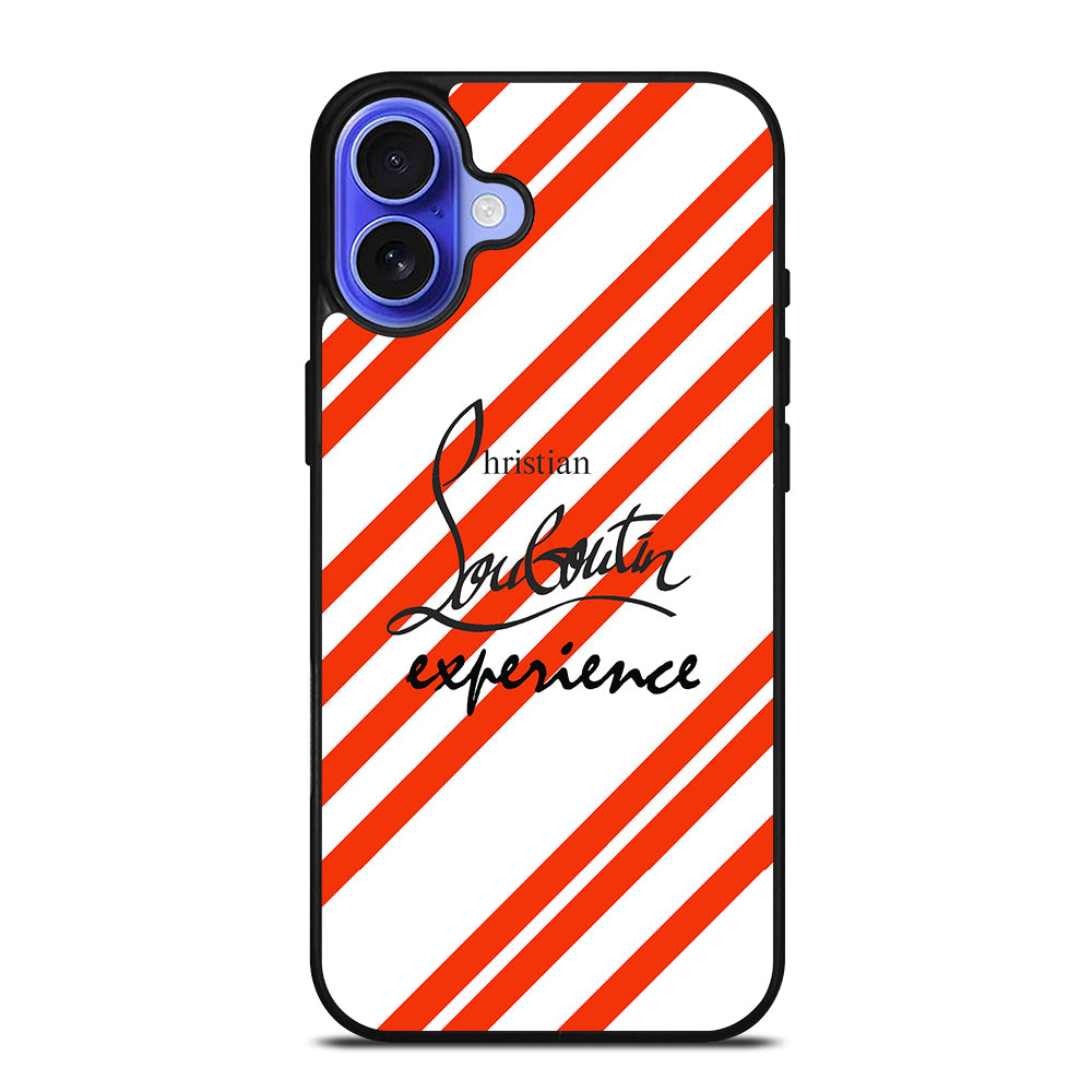 LOUBOUTIN LOGO STRIPE iPhone 16 Case Cover