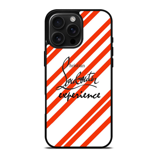 LOUBOUTIN LOGO STRIPE iPhone 16 Pro Max Case Cover