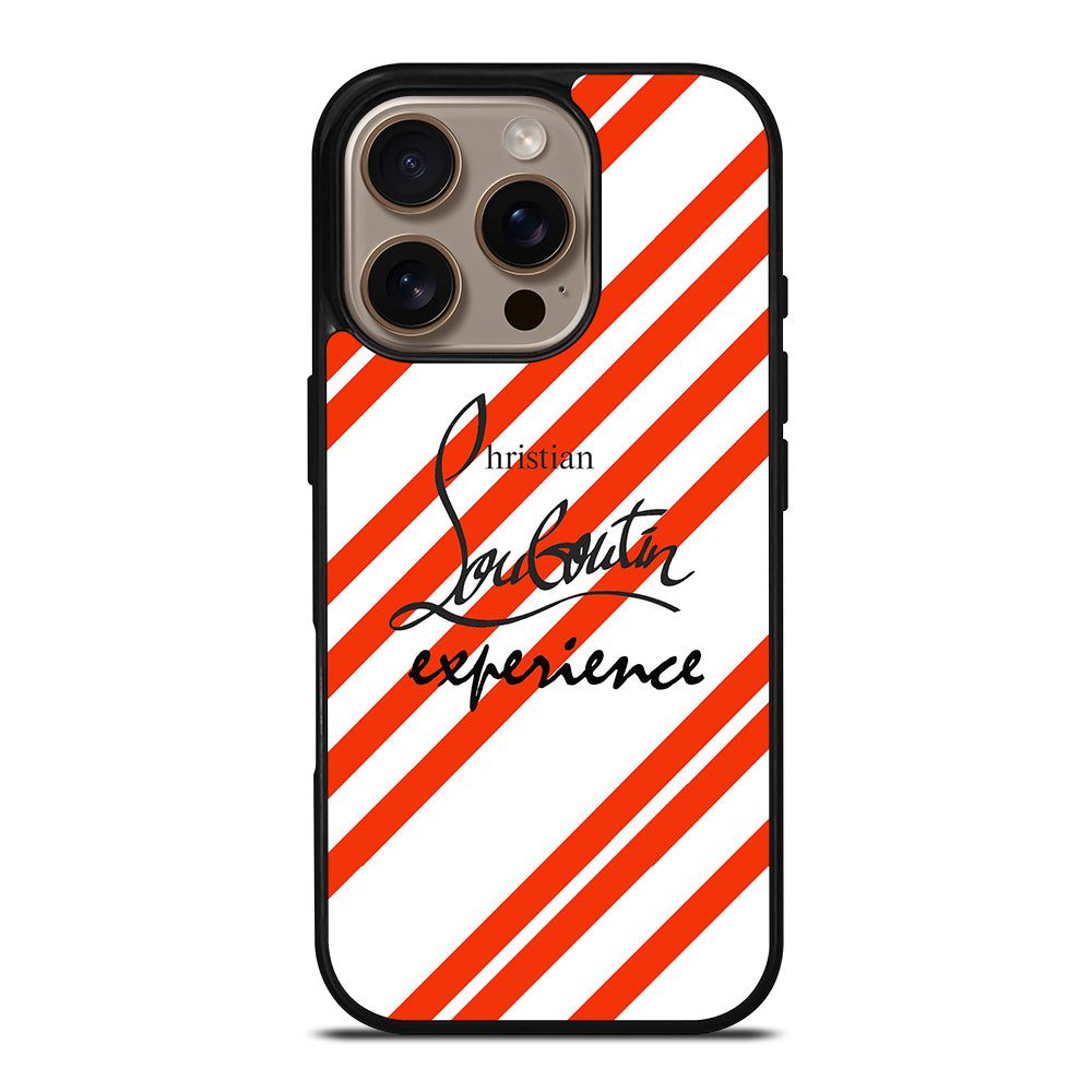 LOUBOUTIN LOGO STRIPE iPhone 16 Pro Case Cover