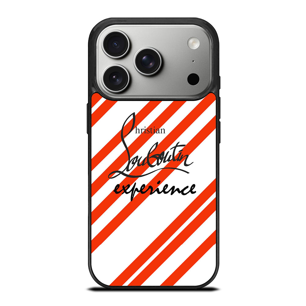 LOUBOUTIN LOGO STRIPE iPhone 17 Pro Case Cover