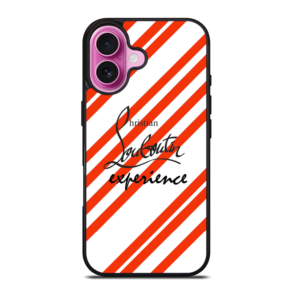 LOUBOUTIN LOGO STRIPE iPhone 16 Plus Case Cover
