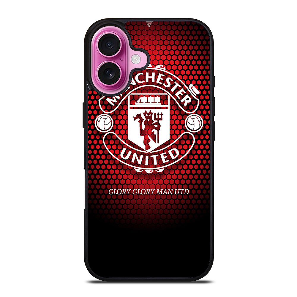 MANCHESTER UNITED SOCCER LOGO 1 iPhone 16 Plus Case Cover