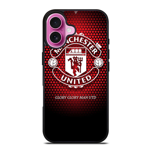 MANCHESTER UNITED SOCCER LOGO 1 iPhone 16 Plus Case Cover