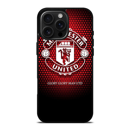 MANCHESTER UNITED SOCCER LOGO 1 iPhone 16 Pro Max Case Cover