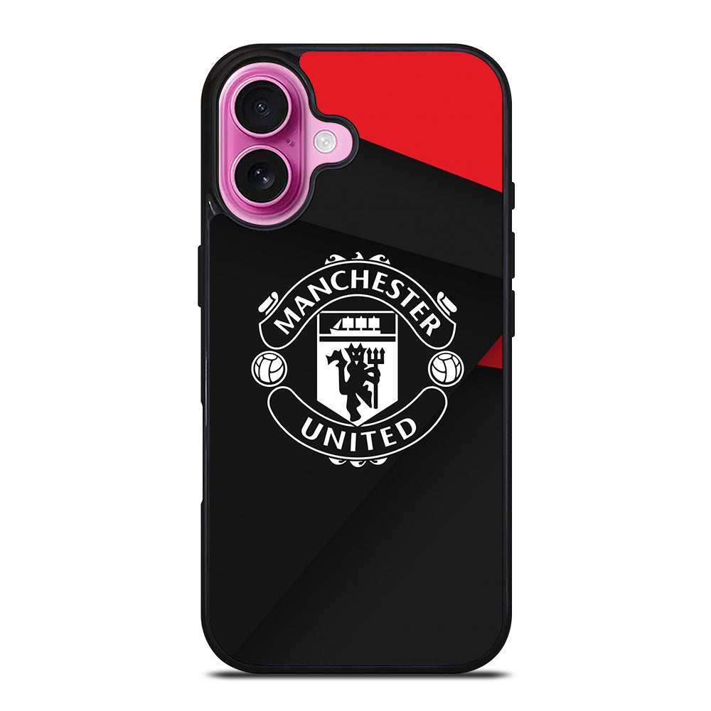 MANCHESTER UNITED SOCCER LOGO 2 iPhone 16 Plus Case Cover