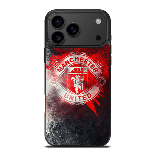 MANCHESTER UNITED SOCCER LOGO 3 iPhone 17 Pro Max Case Cover