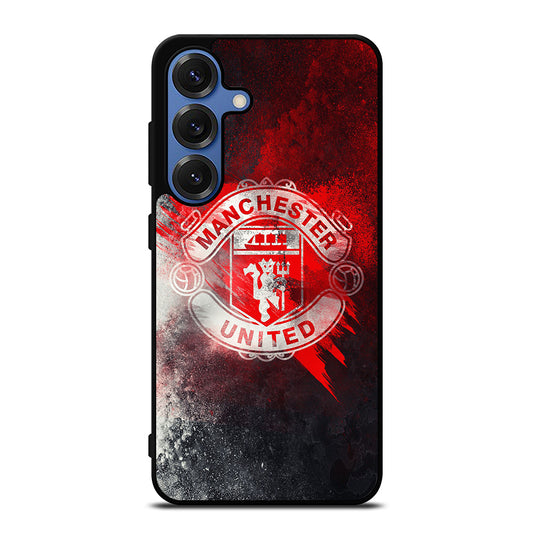 MANCHESTER UNITED SOCCER LOGO 3 Samsung Galaxy S25 Case Cover