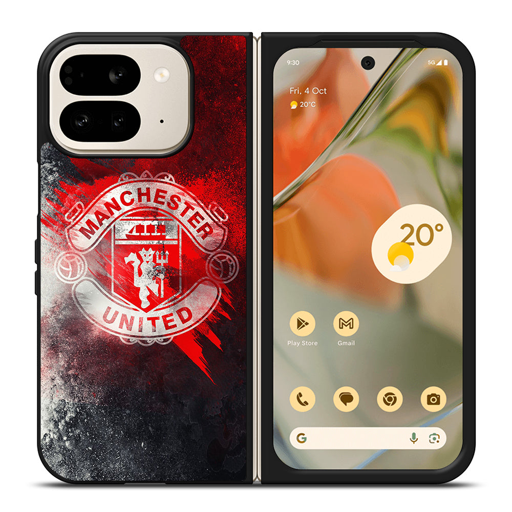 MANCHESTER UNITED SOCCER LOGO 3 Google Pixel 9 Pro Fold Case Cover