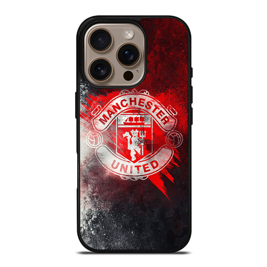 MANCHESTER UNITED SOCCER LOGO 3 iPhone 16 Pro Case Cover