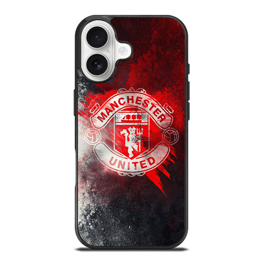 MANCHESTER UNITED SOCCER LOGO 3 iPhone 17 Case Cover