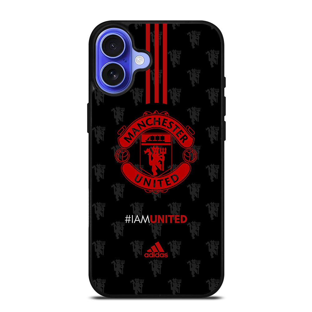 MANCHESTER UNITED SOCCER LOGO 4 iPhone 16 Case Cover