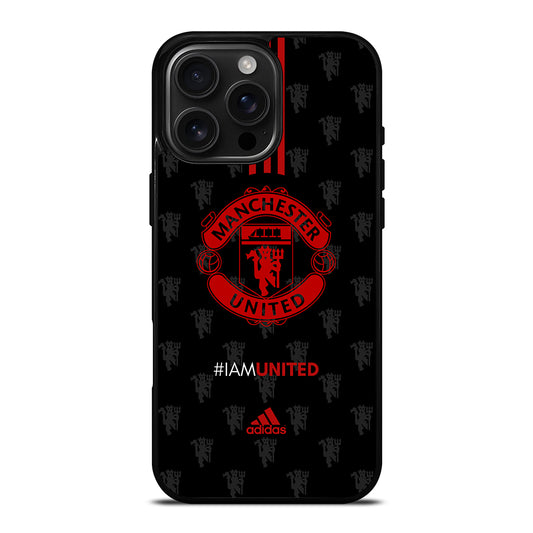 MANCHESTER UNITED SOCCER LOGO 4 iPhone 16 Pro Max Case Cover
