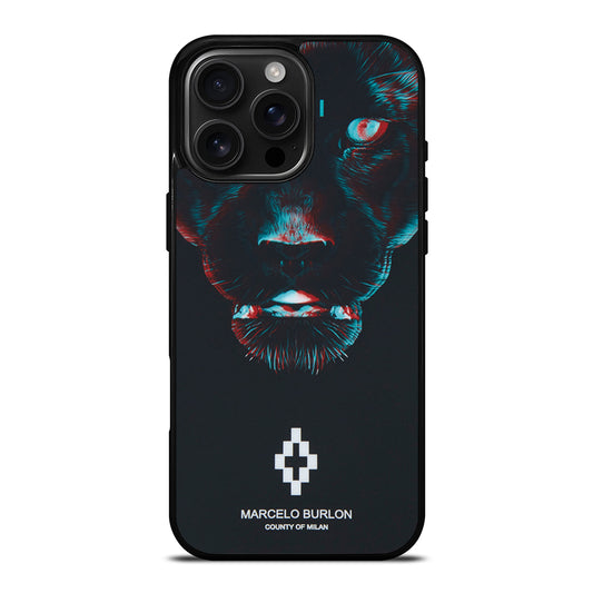 MARCELO BURLON BLACK PANTHER iPhone 16 Pro Max Case Cover